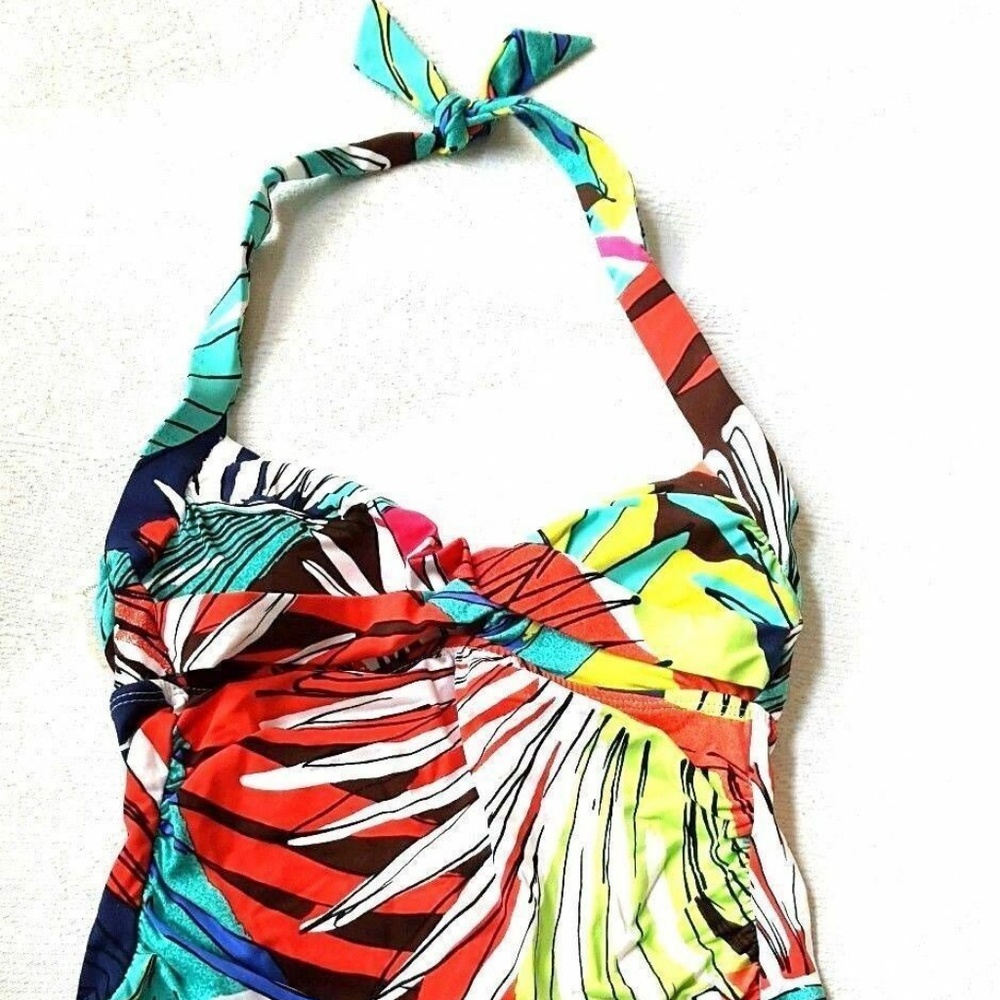 Ann Cole Signature Tankini Top Swimsuit Halter